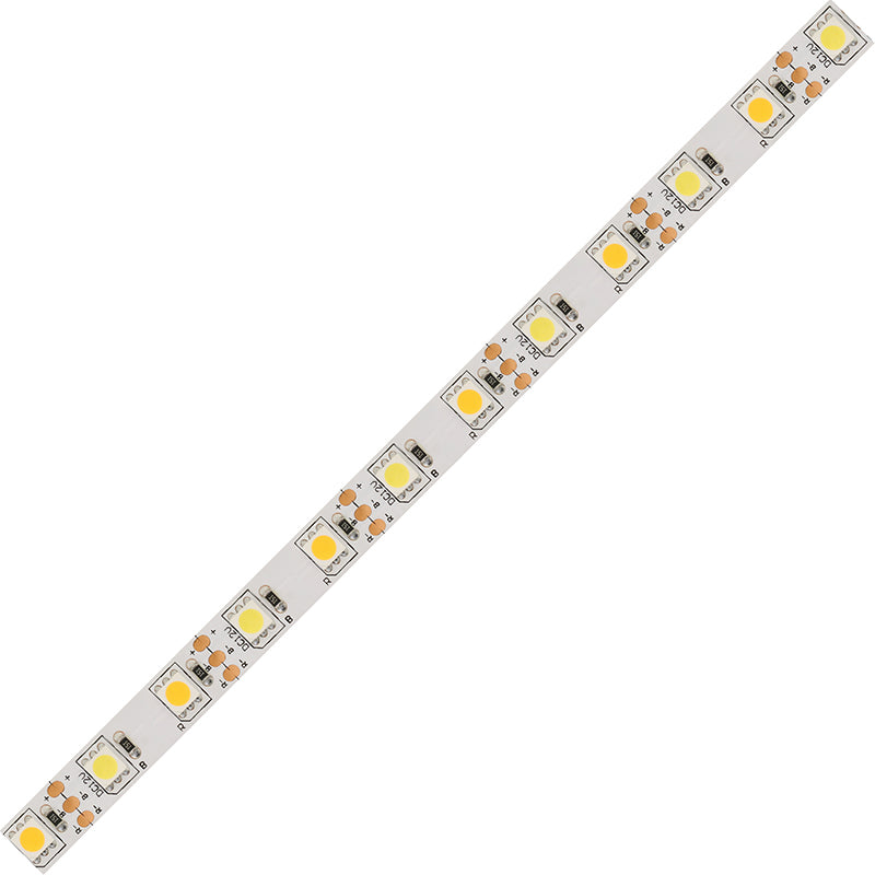 LED-Streifen Dualweiß in Watmweiß und Kaltweiß mit 14,4 Watt und 1310 Lumen je Meter bei 12 Volt, IP20