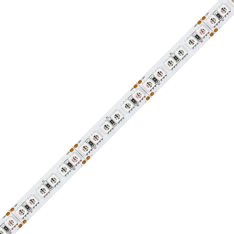 LED-Streifen in Grün mit 1440 Lumen und 28,8 Watt je Meter bei 24 Volt, IP20