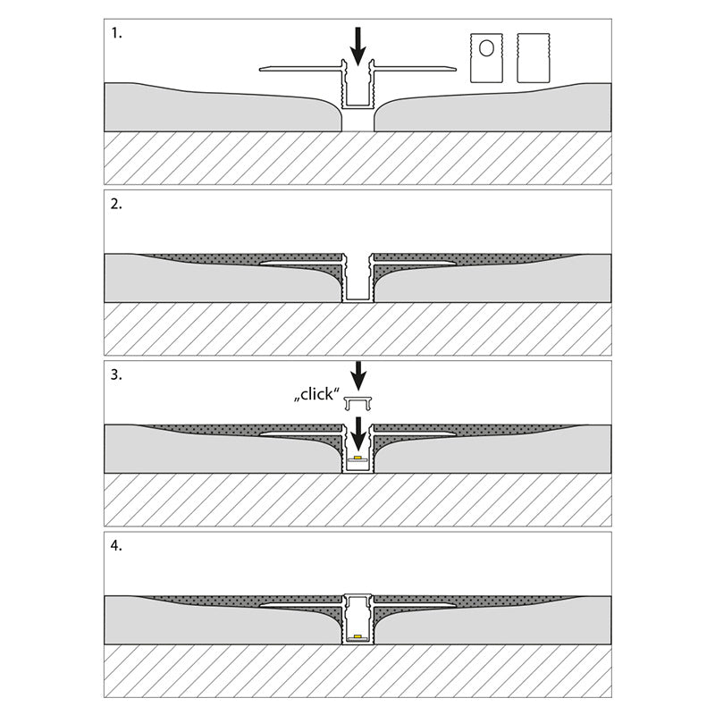 LED-Trockenbauprofil LF-AL