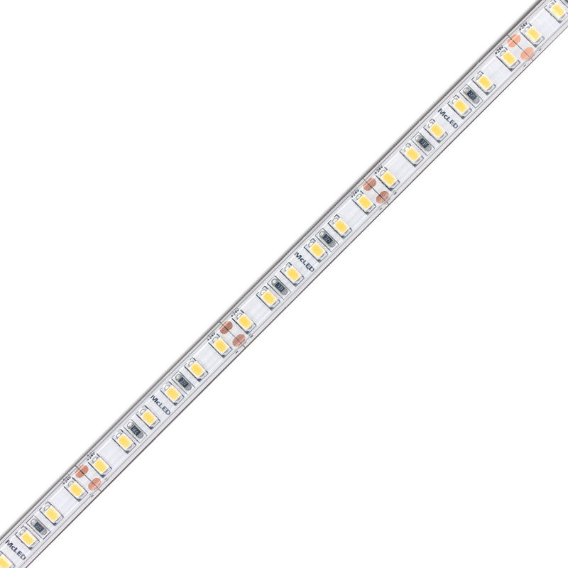 LED-Streifen in Extra Warmweiß mit 740 Lumen und 9,6 Watt bei 24 Volt, IP67