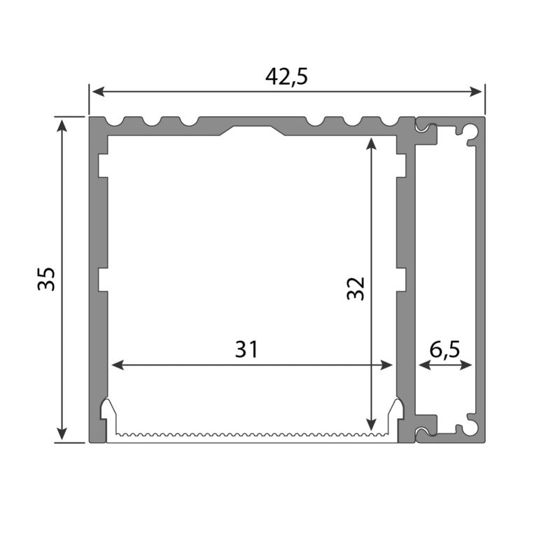 LED-Wandprofil LF-NV