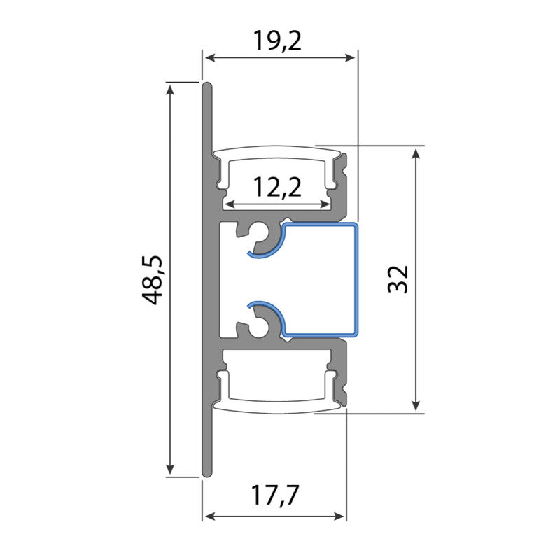 LED-Wandprofil LF-NS