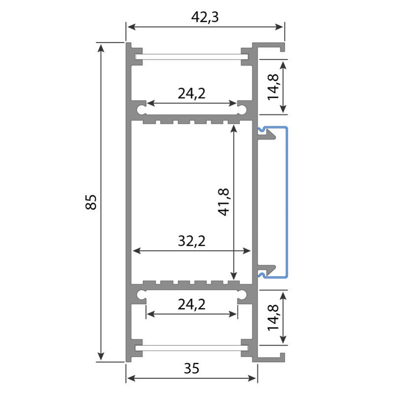LED-Wandprofil LF-NB