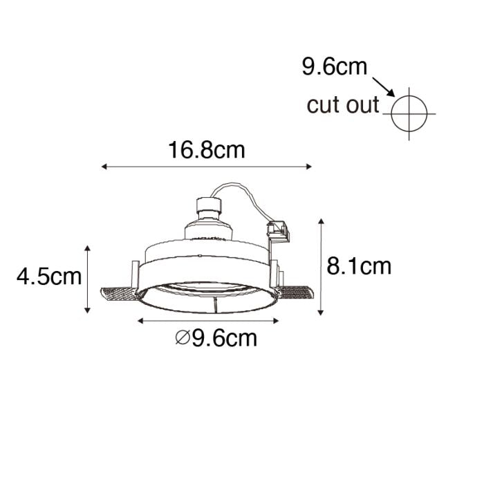 Einbauspot GU10 - Rotondo