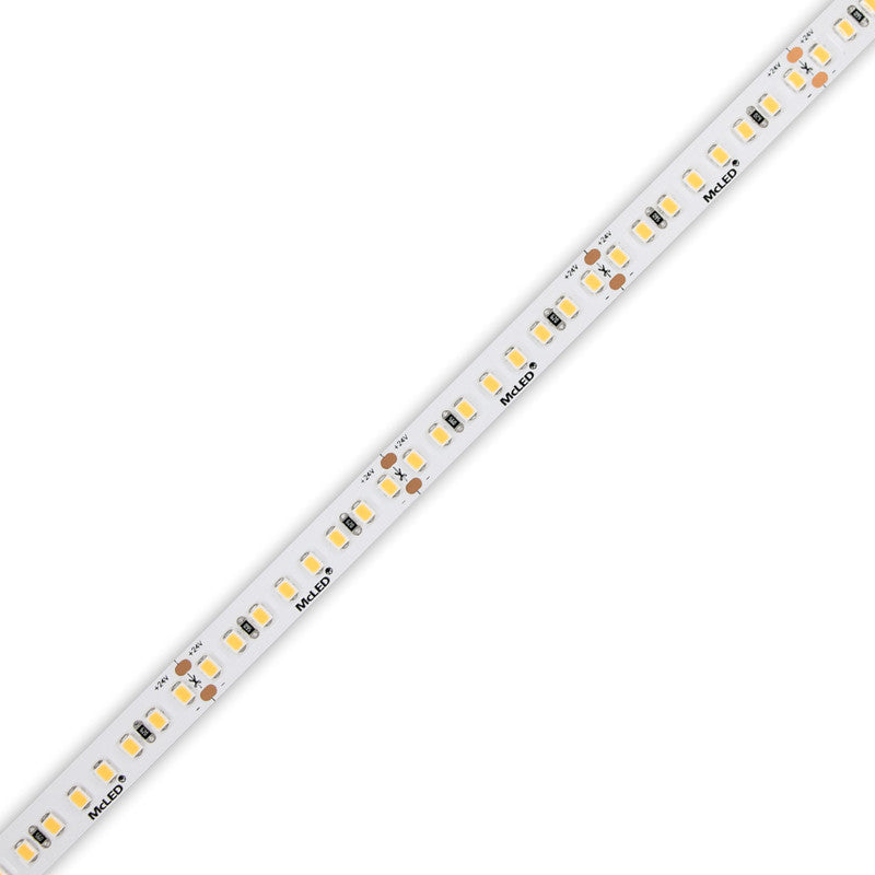 LED-Streifen in Tagweiß mit 1160 Lumen und 9 Watt je Meter bei 24 Volt, IP20