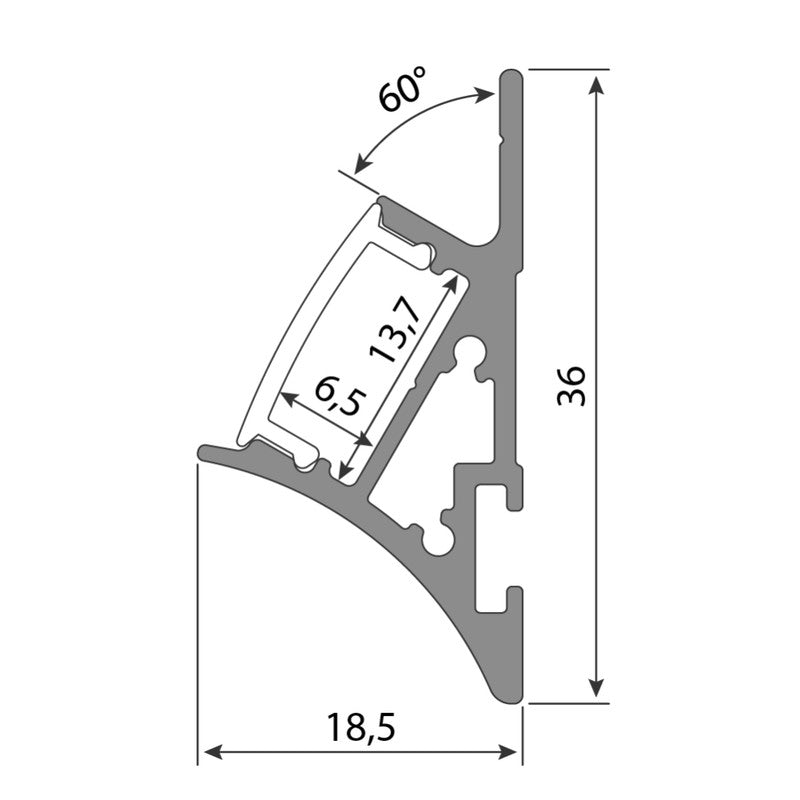 LED-Wandprofil LF-NK